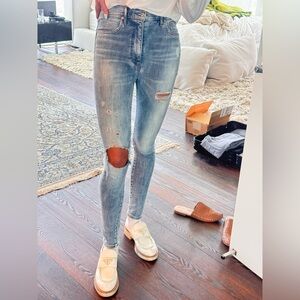 Aritzia denim forum Lola high rise skinny jeans size 26